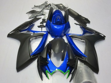 Wholesale 2006-2007 Suzuki GSXR 600 / GSXR 750 Motorcycle Fairings - Blue Matte Black Green OEM Style Canada