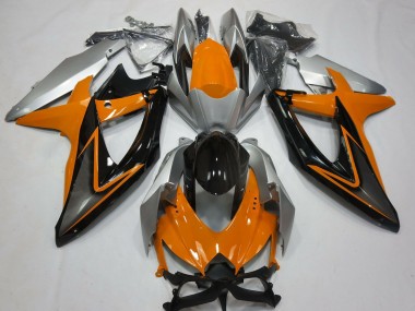 Wholesale 2008-2010 Suzuki GSXR 600 / GSXR 750 Motorcycle Fairings - Silver Orange Glossy Black Canada