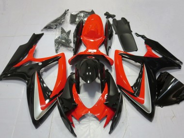 Wholesale 2006-2007 Suzuki GSXR 600 / GSXR 750 Motorcycle Fairings - Red Silver Glossy Black Canada