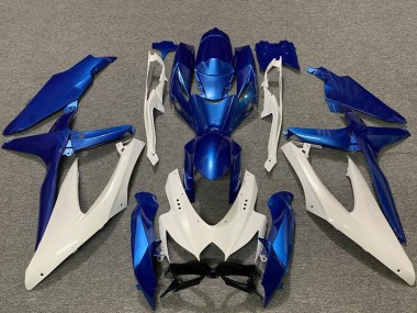 Wholesale 2008-2010 Suzuki GSXR 600 / GSXR 750 Motorcycle Fairings - White Blue Canada
