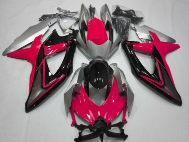 Wholesale 2008-2010 Suzuki GSXR 600 / GSXR 750 Motorcycle Fairings - Silver Red Glossy Black Canada