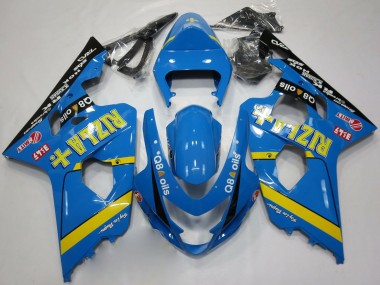 Wholesale 2004-2005 Suzuki GSXR 600 / GSXR 750 Motorcycle Fairings - Blue Gold Black Rizla Canada