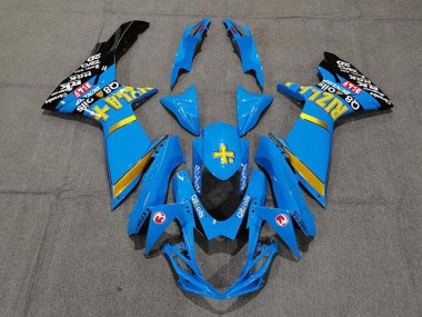 Wholesale 2011-2024 Suzuki GSXR 600 / GSXR 750 Motorcycle Fairings - Blue Yellow Gold Black Rizla Canada