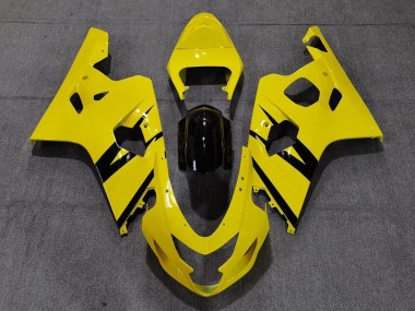 Wholesale 2004-2005 Suzuki GSXR 600 / GSXR 750 Motorcycle Fairings - Yellow Glossy Black OEM Style Canada