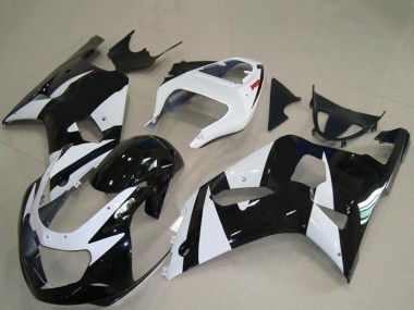 Wholesale 2001-2003 Suzuki GSXR 600 / GSXR 750 Motorcycle Fairings - White Glossy Black Canada