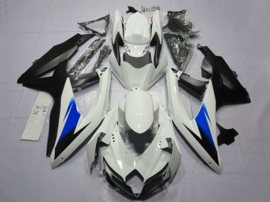 Wholesale 2008-2010 Suzuki GSXR 600 / GSXR 750 Motorcycle Fairings - White Blue Matte Black Canada