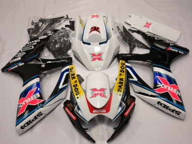 Wholesale 2006-2007 Suzuki GSXR 600 / GSXR 750 Motorcycle Fairings - White Red Blue Yellow Dark Dog X 76 BRUX Canada