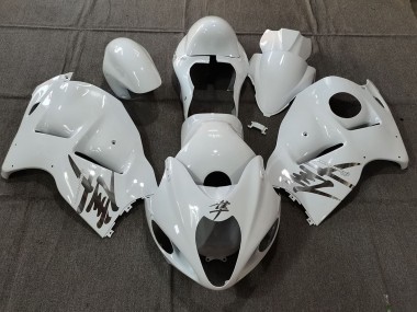 Wholesale 1996-2007 Suzuki GSXR 1300 Motorcycle Fairings - White OEM Style with Silver Decals Canada