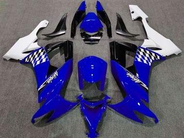 Wholesale 2008-2010 Kawasaki ZX10R Motorcycle Fairings - White Blue Black Canada