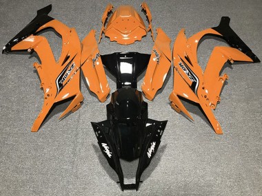 Wholesale 2011-2015 Kawasaki ZX10R Motorcycle Fairings - Orange Glossy Black Canada