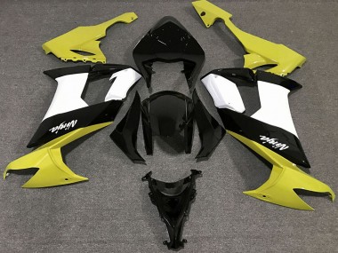 Wholesale 2008-2010 Kawasaki ZX10R Motorcycle Fairings - Glossy Yellow Black and White Canada