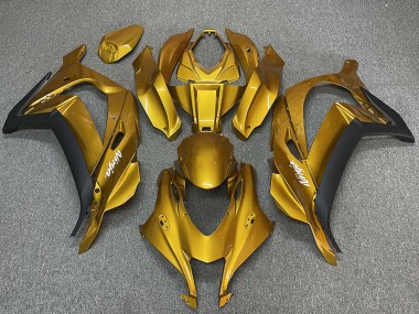 Wholesale 2016-2020 Kawasaki ZX10R Motorcycle Fairings - Gold Black White Ninja Canada