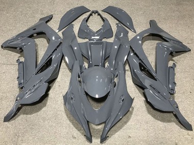 Wholesale 2016-2020 Kawasaki ZX10R Motorcycle Fairings - Nardo Grey Black Logo Canada