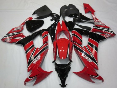 Wholesale 2008-2010 Kawasaki ZX10R Motorcycle Fairings - Red Black Canada