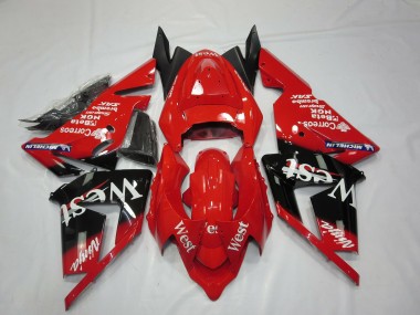 Wholesale 2004-2005 Kawasaki ZX10R Motorcycle Fairings - Red West Canada