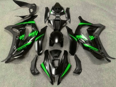Wholesale 2016-2020 Kawasaki ZX10R Motorcycle Fairings - Matte Black Green Ninja Canada