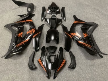 Wholesale 2016-2020 Kawasaki ZX10R Motorcycle Fairings - Matte Black Orange Ninja Canada
