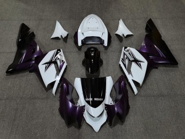 Wholesale 2004-2005 Kawasaki ZX10R Motorcycle Fairings - White Purple and Black Canada