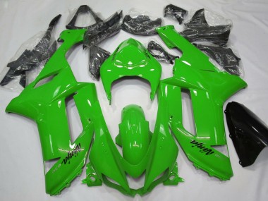 Wholesale 2007-2008 Kawasaki ZX6R Motorcycle Fairings - Glossy Green Canada