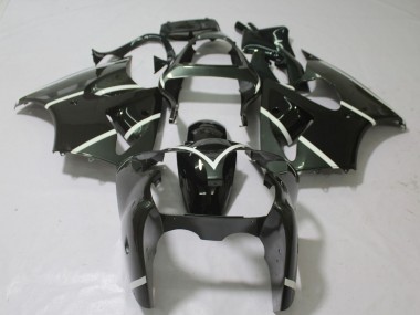 Wholesale 2000-2002 Kawasaki ZX6R Motorcycle Fairings - Glossy Black White Canada