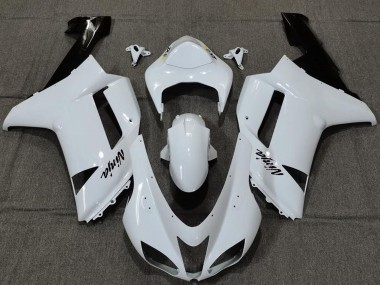 Wholesale 2007-2008 Kawasaki ZX6R Motorcycle Fairings - Plain White Gloss Canada
