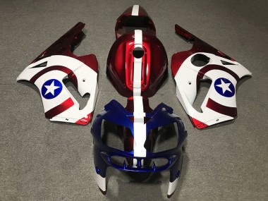 Wholesale 2002-2006 Kawasaki ZX12R Motorcycle Fairings - Red Blue White Star Captain America Canada