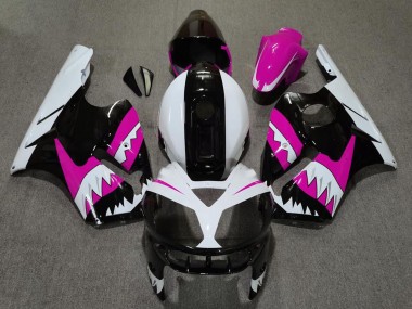Wholesale 2002-2006 Kawasaki ZX12R Motorcycle Fairings - Pink Black White Shark Canada