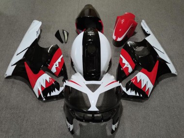 Wholesale 2002-2006 Kawasaki ZX12R Motorcycle Fairings - Red Black White Shark Canada