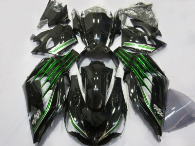 Wholesale 2012-2024 Kawasaki ZX14R ZZR1400 Motorcycle Fairings - Glossy Black Green Canada