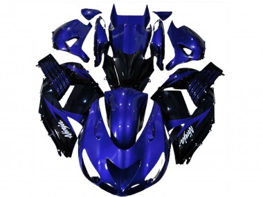 Wholesale 2006-2011 Kawasaki ZX14R Motorcycle Fairings - Blue Glossy Black White Ninja Canada