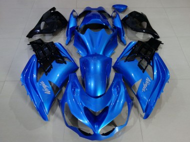 Wholesale 2012-2024 Kawasaki ZX14R ZZR1400 Motorcycle Fairings - Blue Black Canada