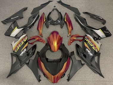 Wholesale 2018-2024 Kawasaki Ninja 400 Motorcycle Fairings - Orange Glossy Black Matte Black OEM Style Canada