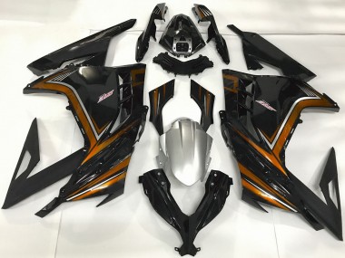 Wholesale 2013-2024 Kawasaki Ninja 300 Motorcycle Fairings - Glossy Black Orange Canada