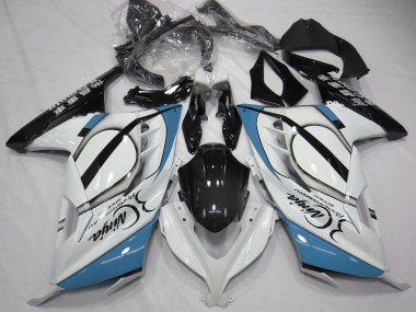 Wholesale 2013-2024 Kawasaki Ninja 300 Motorcycle Fairings - Glossy White Light Blue Black Canada