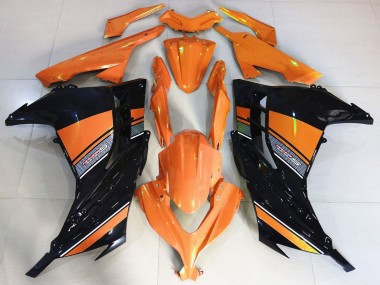 Wholesale 2013-2024 Kawasaki Ninja 300 Motorcycle Fairings - Orange Black Canada