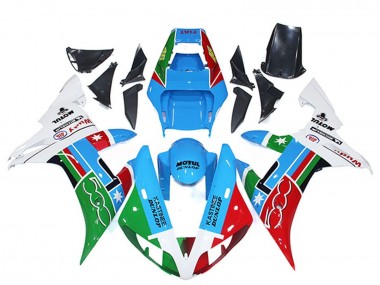 Wholesale 2002-2003 Yamaha R1 Motorcycle Fairings - White Blue Red Green Motul Michelin Dunlop Canada