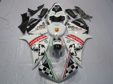 Wholesale 2012-2014 Yamaha R1 Motorcycle Fairings - White Red Green Black Abarth Wudy Motul Canada