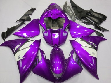 Wholesale 2012-2014 Yamaha R1 Motorcycle Fairings - Purple White Canada
