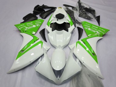 Wholesale 2012-2014 Yamaha R1 Motorcycle Fairings - White Green Canada