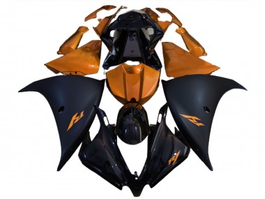 Wholesale 2012-2014 Yamaha R1 Motorcycle Fairings - Glossy Black Matte Black Orange Canada