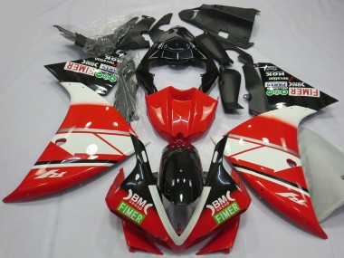 Wholesale 2012-2014 Yamaha R1 Motorcycle Fairings - Red White Black Fimer Canada