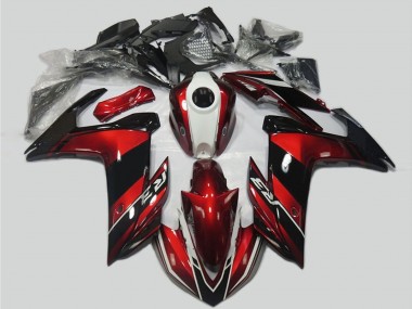 Wholesale 2015-2018 Yamaha R3 Motorcycle Fairing Kits - Red White Glossy Black Canada