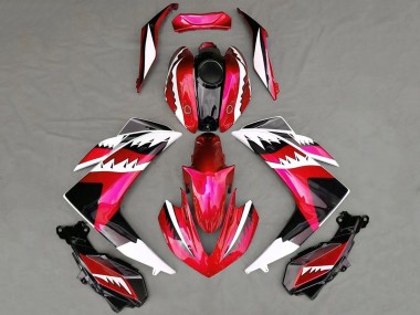Wholesale 2015-2018 Yamaha R3 Motorcycle Fairings - Red White Black Shark Canada