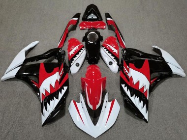 Wholesale 2015-2018 Yamaha R3 Motorcycle Fairings - White Red Black Shark Canada