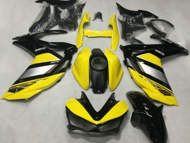 Wholesale 2015-2018 Yamaha R3 Motorcycle Fairings - Yellow Silver Glossy Black Canada