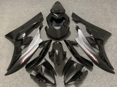 Wholesale 2006-2007 Yamaha R6 Motorcycle Fairings - Glossy Black Silver Canada