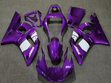 Wholesale 1998-2002 Yamaha R6 Motorcycle Fairings - Dark Purple White Canada