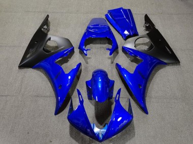 Wholesale 2005 Yamaha R6 Motorcycle Fairings - Blue Matte Black Canada
