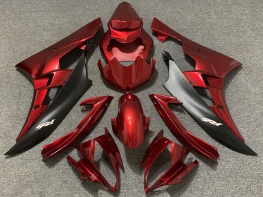 Wholesale 2006-2007 Yamaha R6 Motorcycle Fairings - Red Matte Black Canada