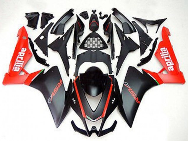 2012-2018 Aprilia RS4 125 Motorcycle Fairings - Red Matte Black Canada